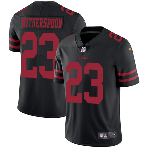 San Francisco 49ers Limited Black Men Ahkello Witherspoon Alternate NFL Jersey 23 San Francisco 49ers